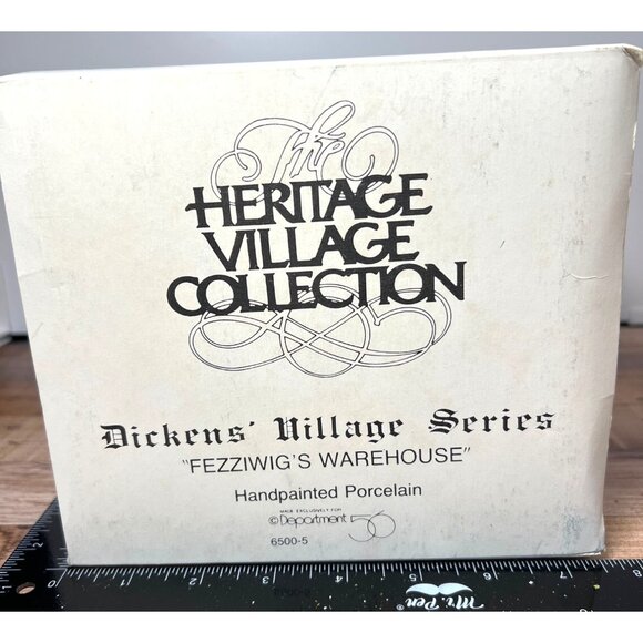 Dept 56 6500-5 Dickens Fezziwigs Warehouse Heritage Village - Picture 6 of 7